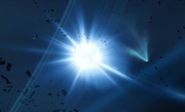 parlaklık ile renkli soyut gökyüzü arka plan