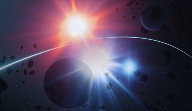 parlaklık ile renkli soyut gökyüzü arka plan