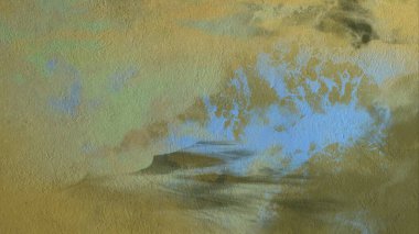 Metin için yeri olan boya lekeleriyle soyut arkaplan