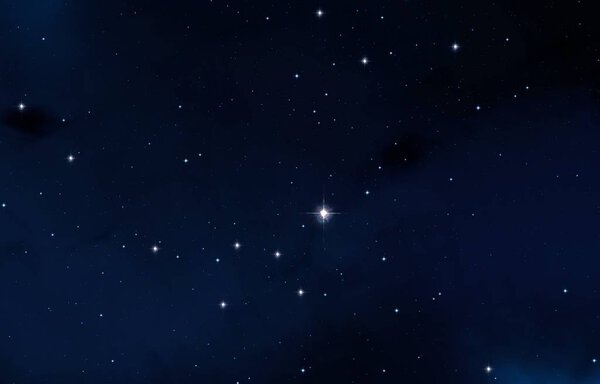 2d illustration. Deep vast space. Stars, planets and moons. Various science fiction creative backdrops. Space art. Alien solar systems. Realistic background 