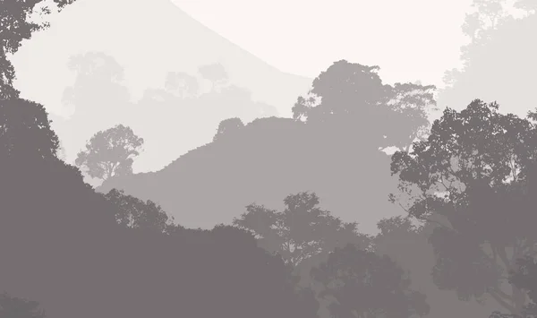 Abstract Background Hills Fog Forest Haze — Stock Photo, Image