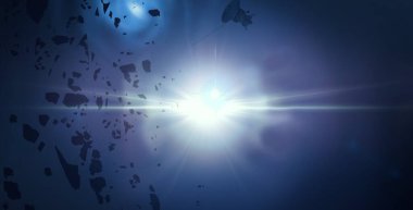 parlaklık ile renkli soyut gökyüzü arka plan