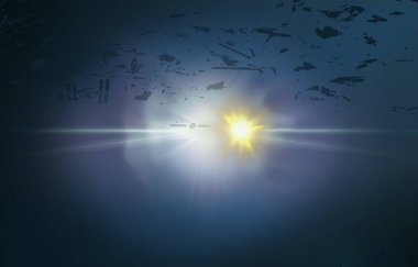 parlaklık ile renkli soyut gökyüzü arka plan