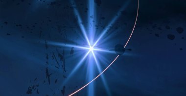 parlaklık ile renkli soyut gökyüzü arka plan