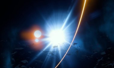 Soyut alan koyu arka plan  