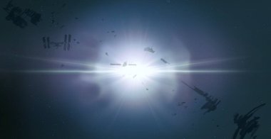 kozmos astronomi arka plan, evren