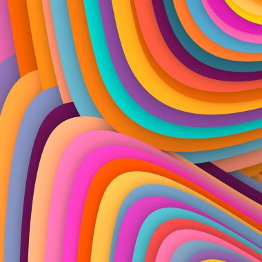 3 boyutlu illüstrasyon. Web modern fon. Renkli desen. Soyut geometrik şekiller. arkaplan.