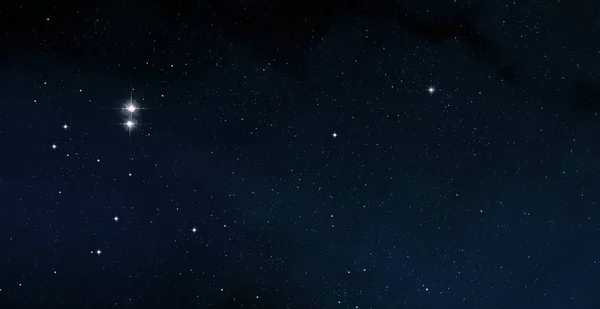 Ілюстрація Глибокий Великий Простір Зірки Планети Місяці Різні Науково Фантастичні — стокове фото