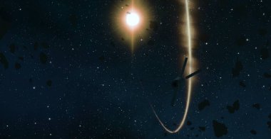 parlaklık ile renkli soyut gökyüzü arka plan