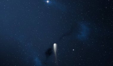 2d illüstrasyon. Derin geniş alan. Yıldızlar, gezegenler ve uydular. Çeşitli bilim kurgu yaratıcı fon. Uzay sanatı. Uzaylı güneş sistemleri. Gerçekçi arka plan 