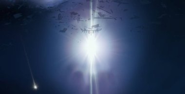 parlaklık ile renkli soyut gökyüzü arka plan