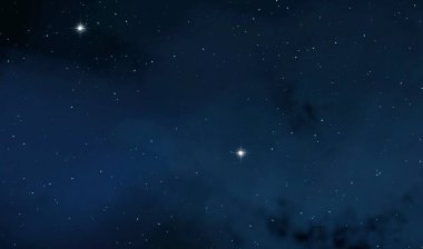 2d illüstrasyon. Derin geniş alan. Yıldızlar, gezegenler ve uydular. Çeşitli bilim kurgu yaratıcı fon. Uzay sanatı. Uzaylı güneş sistemleri. Gerçekçi arka plan 