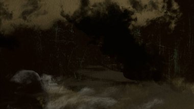 Metin için yeri olan boya lekeleriyle soyut arkaplan