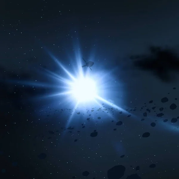 Abbildung Tiefe Weite Helle Sterne Planeten Monde Verschiedene Kreative Science — Stockfoto