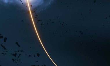 parlaklık ile renkli soyut gökyüzü arka plan