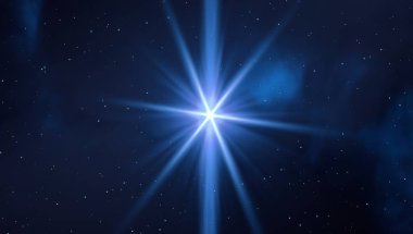 2d illüstrasyon. Gerçekçi yıldız deseni arka planı. Yıldızlararası uzayı boşaltın. Parlak yıldızlar yanıp söner, gezegenler, uydular. Çeşitli bilim kurgu yaratıcı fon. Uzay sanatı. Hayali kozmik fon.