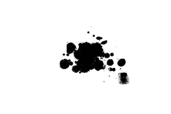 Ilustracji Czarny Atrament Rozprysków Farby Splatters Jasnym Materiale — Zdjęcie stockowe