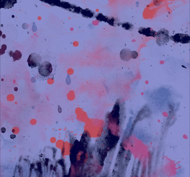 soyut grunge suluboya darbeleri ve lekeler dokulu desen