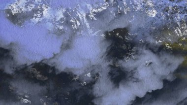 Metin için yeri olan boya lekeleriyle soyut arkaplan