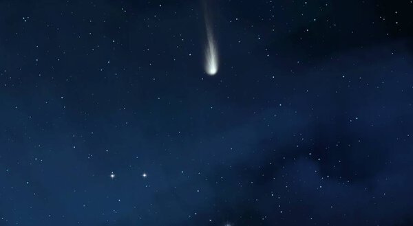 2d illustration. Deep vast space. Stars, planets and moons. Various science fiction creative backdrops. Space art. Alien solar systems. Realistic background 