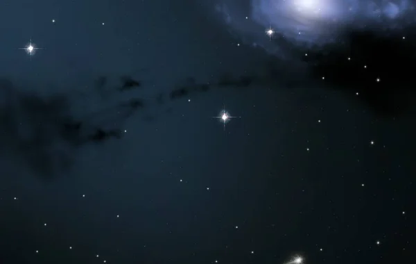 Abbildung Tiefen Weiten Raum Sterne Planeten Und Monde Verschiedene Science — Stockfoto