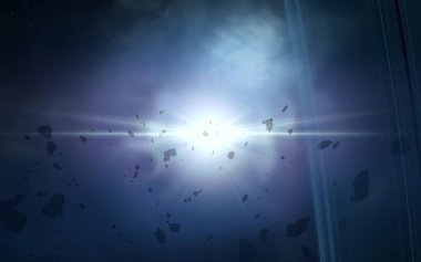 parlaklık ile renkli soyut gökyüzü arka plan