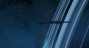 2D çizim. Derin geniş uzay. Parlak yıldızlar, gezegenler, uydular. Çeşitli bilim kurgu yaratıcı arka planlar. Uzay sanatı. Uzaylı güneş sistemleri. Uzaktan. Gerçekçi arka plan derin evren.