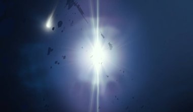 parlaklık ile renkli soyut gökyüzü arka plan