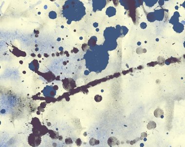 soyut grunge suluboya darbeleri ve lekeler dokulu desen