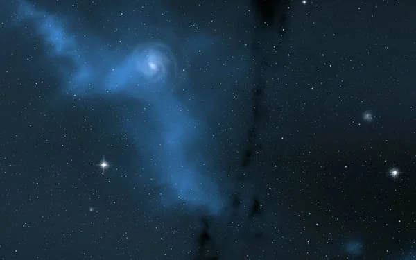 Illusztráció Mély Hatalmas Teret Csillagok Bolygók Holdak Különböző Sci Kreatív — Stock Fotó