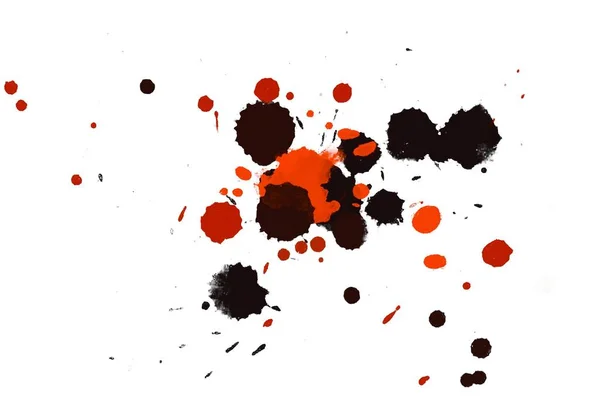 Illustration Colorful Ink Splashes Paint Splatters Bright Material — Stock Photo, Image