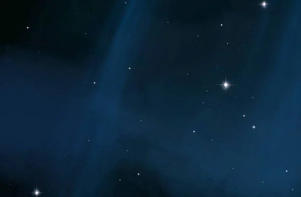 Ілюстрація Глибокий Великий Простір Зірки Планети Місяці Різні Науково Фантастичні — стокове фото