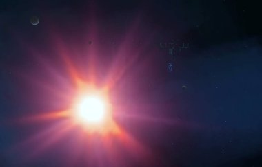 parlaklık ile renkli soyut gökyüzü arka plan