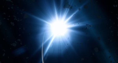 parlaklık ile renkli soyut gökyüzü arka plan