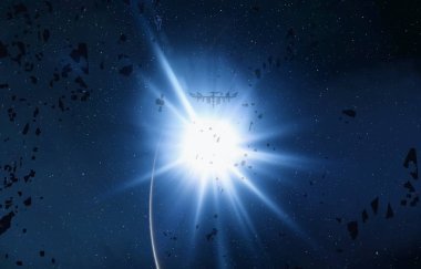 parlaklık ile renkli soyut gökyüzü arka plan