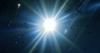 parlaklık ile renkli soyut gökyüzü arka plan