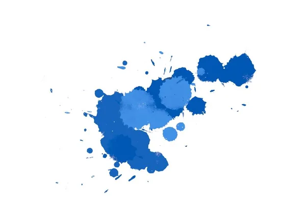 Illustration Colorful Ink Splashes Paint Splatters Bright Background — Stock Photo, Image