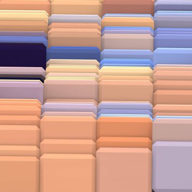 3 boyutlu illüstrasyon. Web modern fon. Renkli desen. Soyut geometrik şekiller. arkaplan.