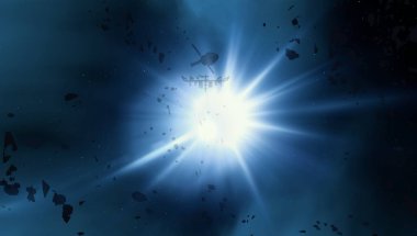 Soyut alan koyu arka plan  