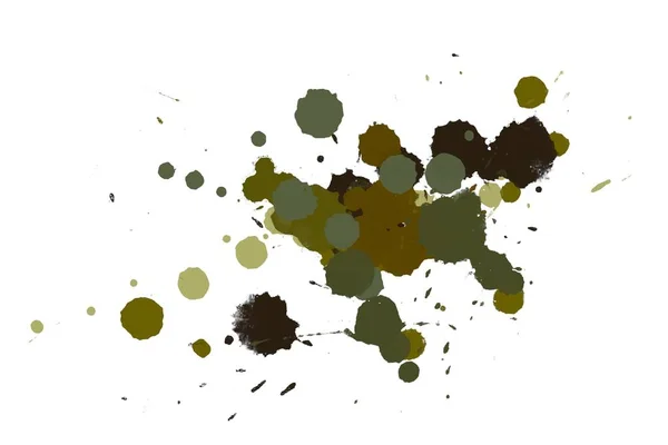 Ilustracji Kolorowe Plamy Atramentu Farby Splatters Jasnym Tle — Zdjęcie stockowe
