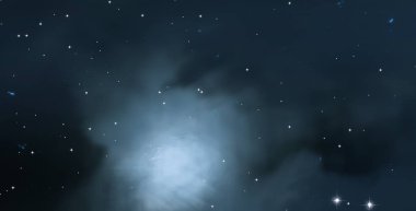 2d illüstrasyon. Derin geniş alan. Yıldızlar, gezegenler ve uydular. Çeşitli bilim kurgu yaratıcı fon. Uzay sanatı. Uzaylı güneş sistemleri. Gerçekçi arka plan 