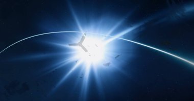 parlaklık ile renkli soyut gökyüzü arka plan