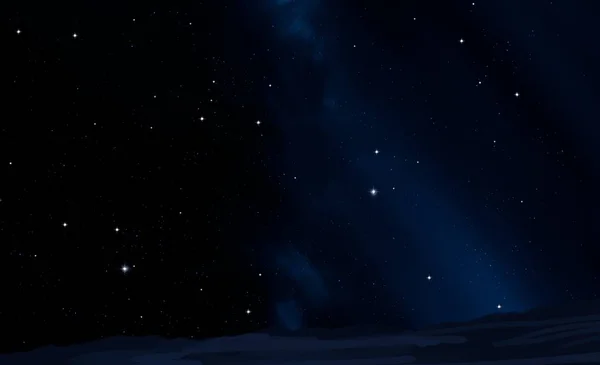 Ilustración Gran Espacio Profundo Estrellas Brillantes Planetas Lunas Varios Telones — Foto de Stock