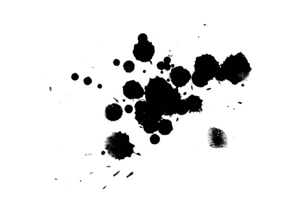 Illüstrasyon Siyah Mürekkep Sıçramaları Parlak Malzeme Üzerine Boya Sıçradı Siyah — Stok fotoğraf