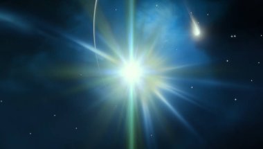 parlaklık ile renkli soyut gökyüzü arka plan