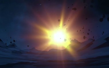 parlaklık ile renkli soyut gökyüzü arka plan