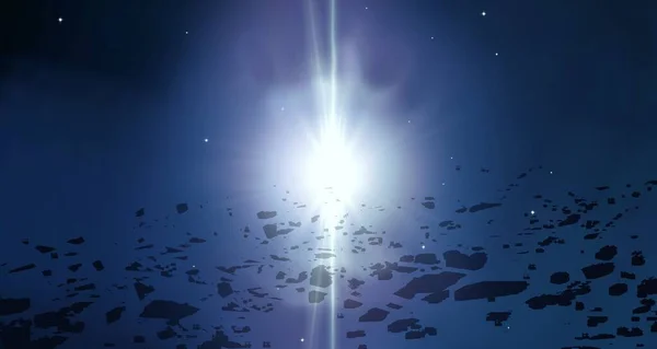 Ілюстрація Реалістичний Фон Зоряного Візерунка Порожній Міжзоряний Простір Яскраві Зірки — стокове фото