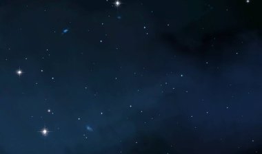 2d illüstrasyon. Derin geniş alan. Yıldızlar, gezegenler ve uydular. Çeşitli bilim kurgu yaratıcı fon. Uzay sanatı. Uzaylı güneş sistemleri. Gerçekçi arka plan 