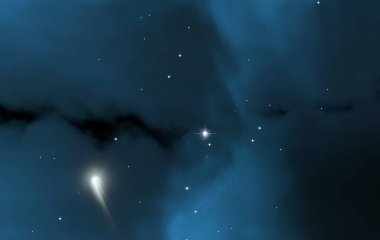 2d illüstrasyon. Derin geniş alan. Yıldızlar, gezegenler ve uydular. Çeşitli bilim kurgu yaratıcı fon. Uzay sanatı. Uzaylı güneş sistemleri. Gerçekçi arka plan 