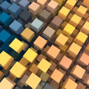 renkli geometrik arka plan, 3d hacim sanat